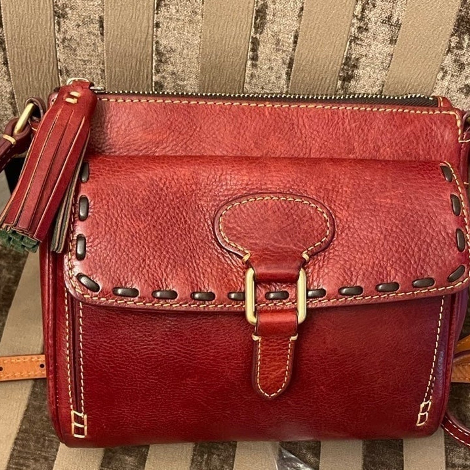 Dooney  Bourke Florentine Pocket Crossbody Red New